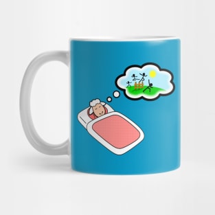 Sheep Counting Humans Mug